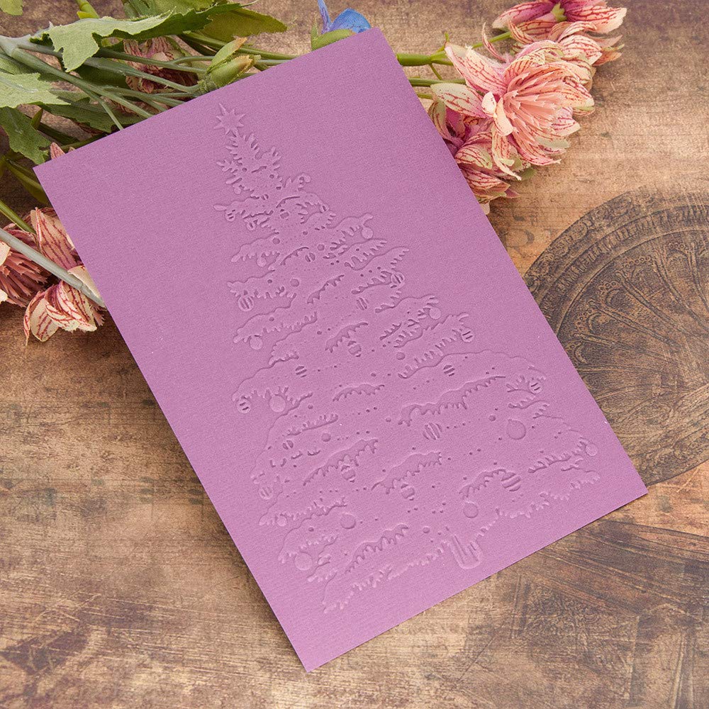 Stampo Per Fustellatura Albero Di Natale Fai Da Te - Matrice In Acciaio Per Scrapbooking E Biglietti Augurali