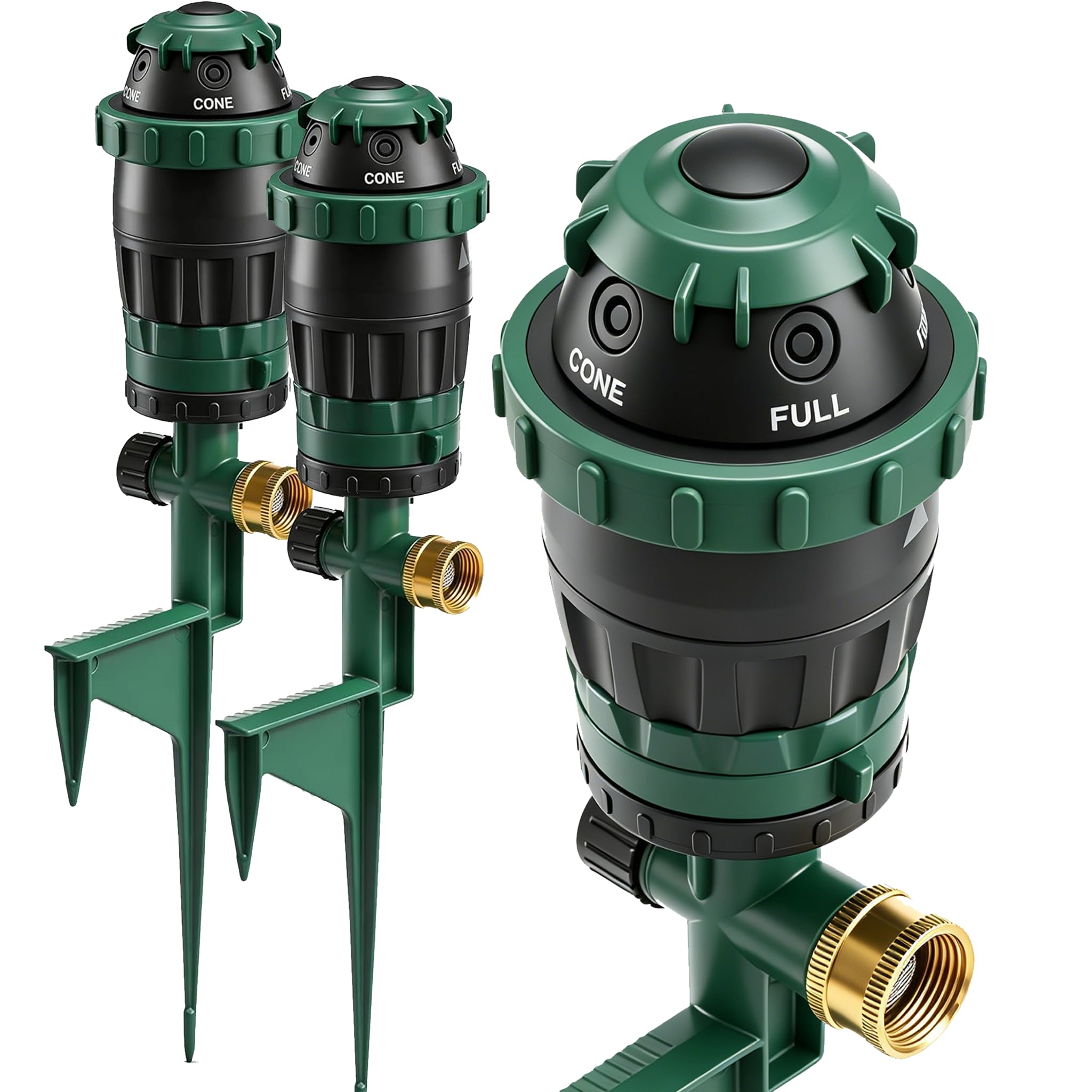 LIULO TOOL 2-Pack Gear Drive Sprinklers