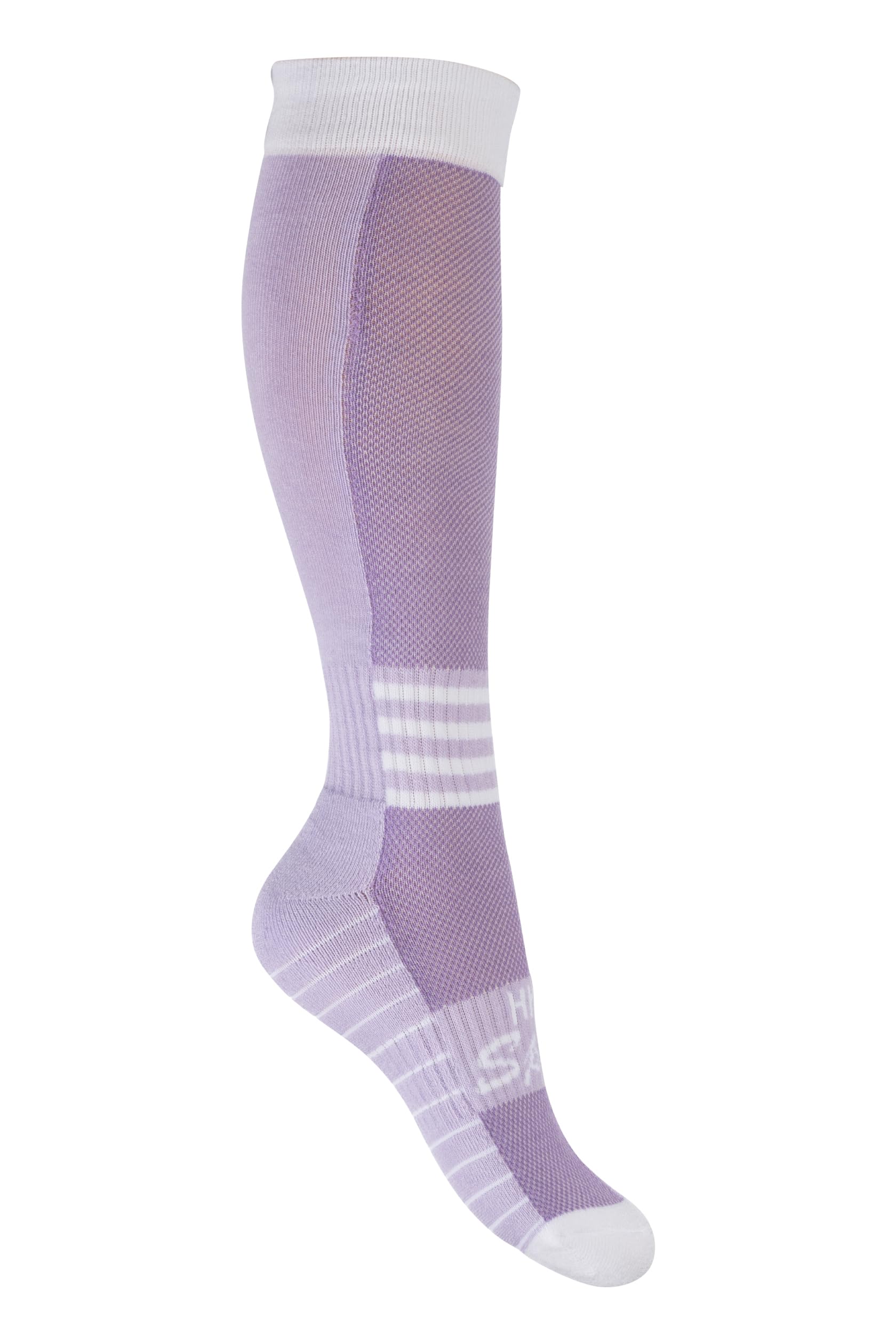 HKM Women's Olympia Riding Socks, Light Lilac/Lilac, 6/8