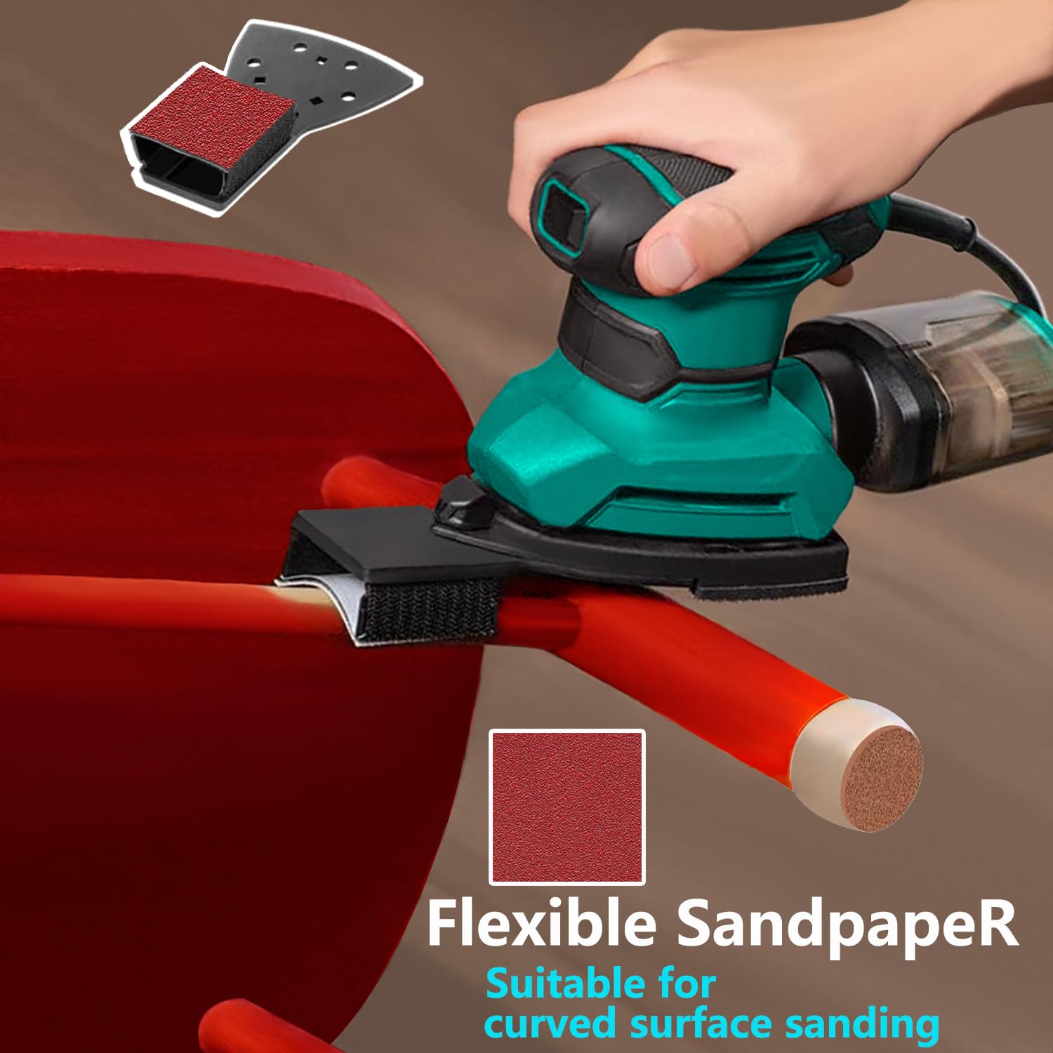 FOWOK Sandpaper Set - 160 Sheets 60-240 Grit -3