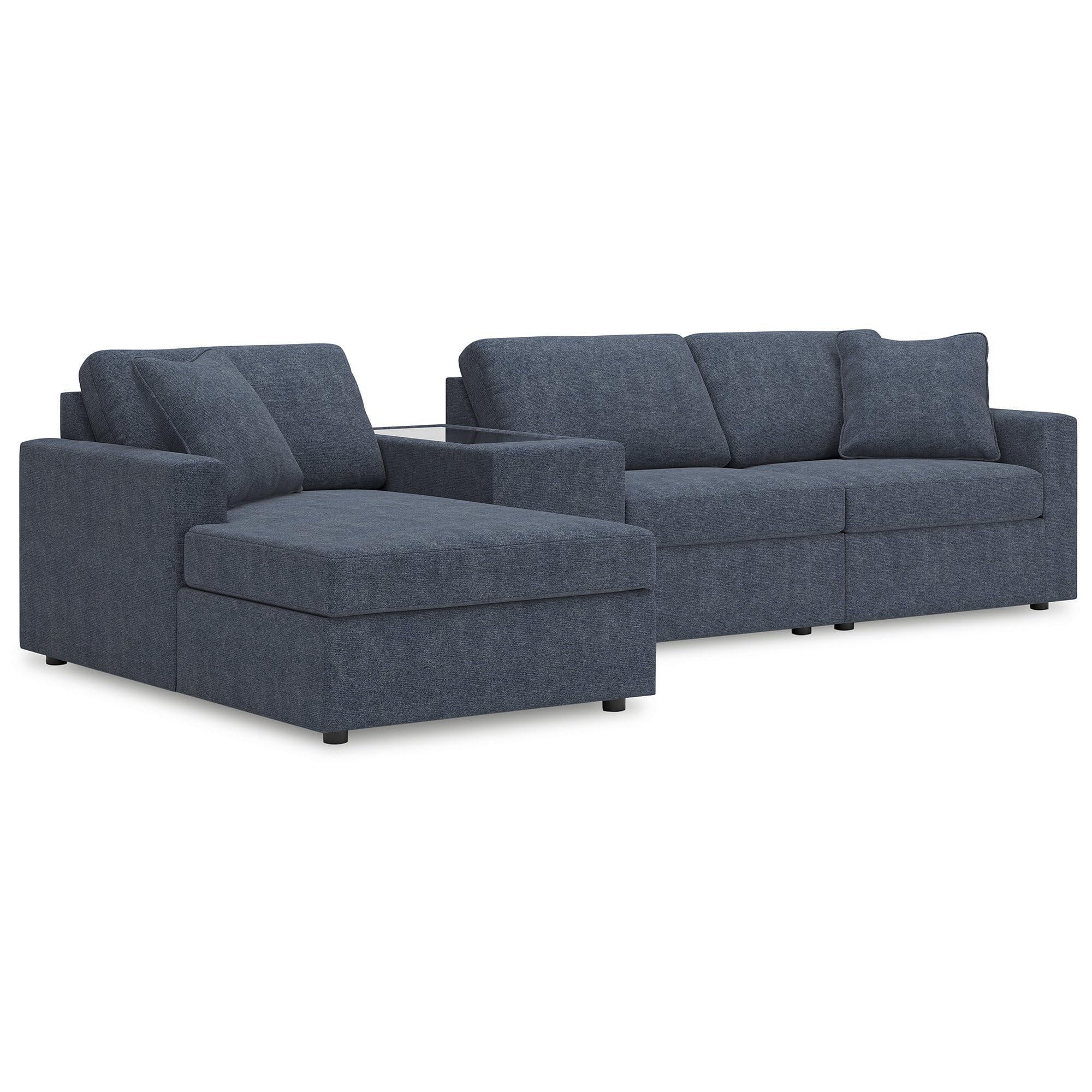 Signature Design by Ashley Large Modular Sectional Couch, Ink Blue