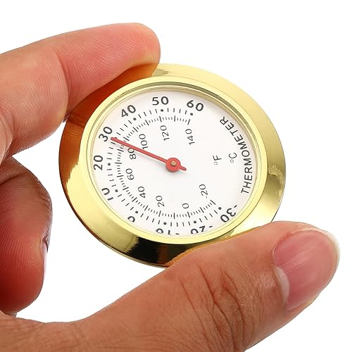 Miniatura 5 de PATIKIL Mini termómetro para interiores y exteriores de 1.69 pulgadas, monitor de temperatura Celsius/Fahrenheit, no requiere batería para sala de