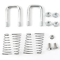 Vista 6 de 1900-2-1600 Kit de pernos en U de cadena de seguridad de repuesto para enganches de cuello de cisne B&W