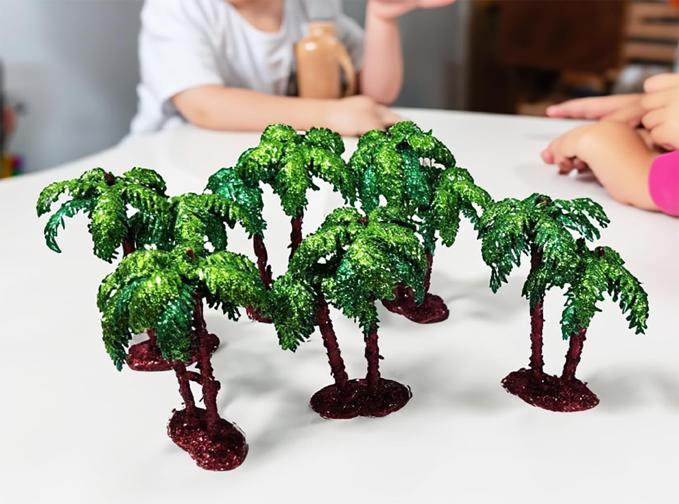 ARTBOX Artificial Mini Glittered Plastic Tree for Project Making
