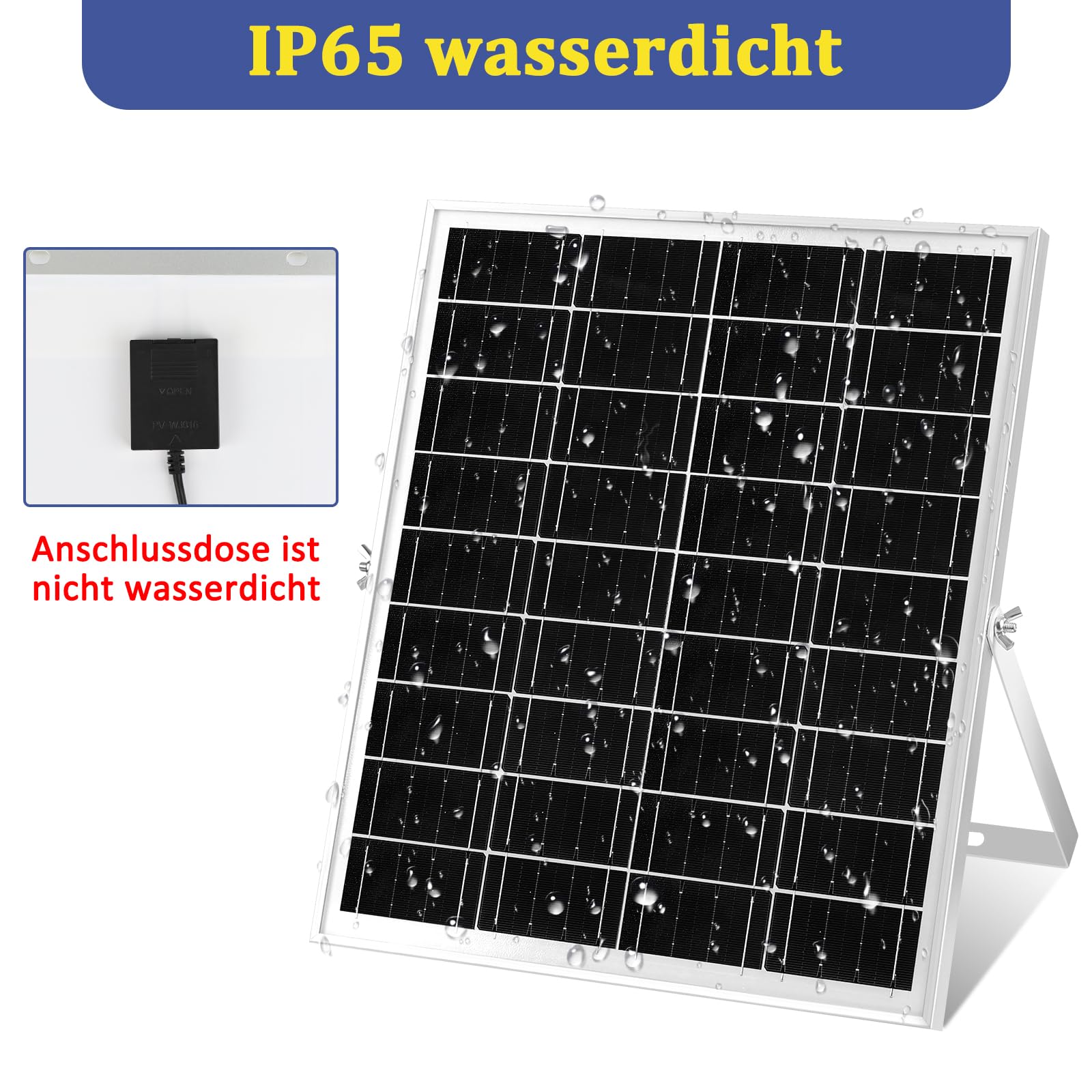 Solar Ventilator, 18W Solarpanel Ventilator Gewächshaus, mit DC Solar Lüfter Wasserdichter für kleine Hühnerställe, Schuppen, Haustierhäuser, Fensterauspuff, mit 3M Kabel und Halterung