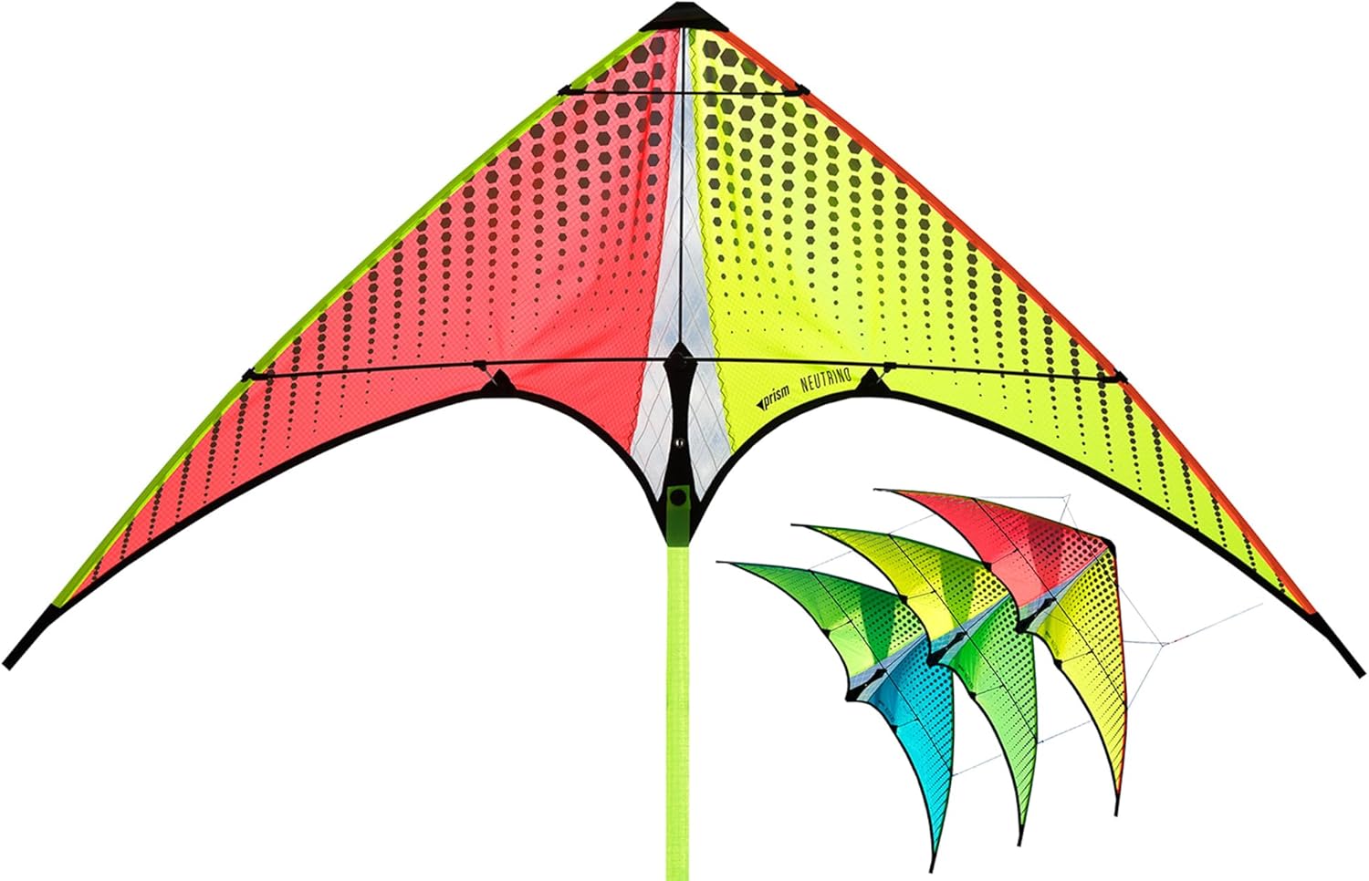 Prism Neutrino Stacker Kite - Orange/yellow