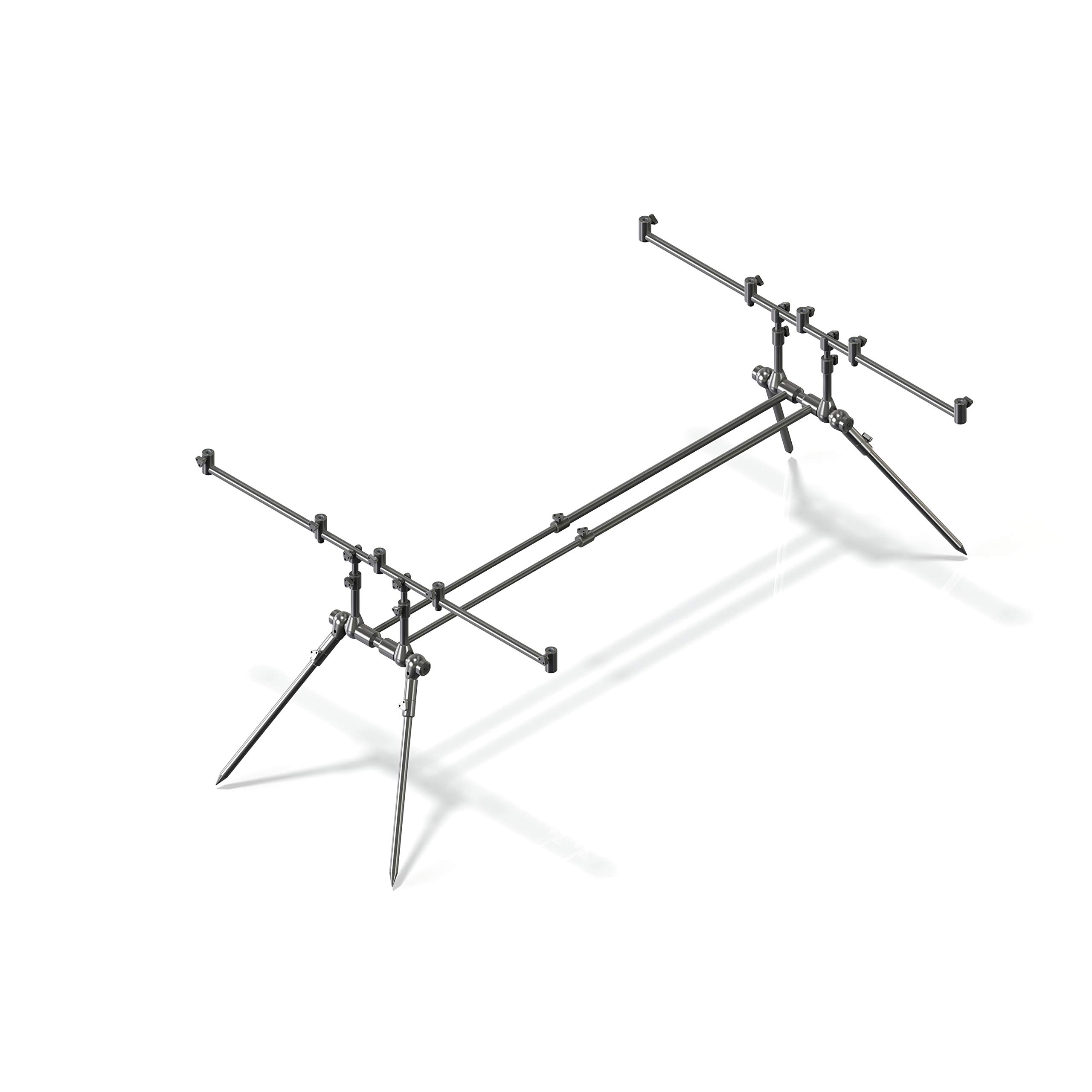 CARP SPIRITINOX Rod POD Base - Fishing Rod Holder - Stainless Steel - Surface Mount - Stealth Green