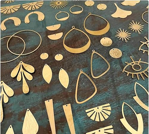 Miniatura 3 de Adabele 50 Uds. de latón crudo redondo Huggies Leverback Pendientes Ganchos Earwire Conector No PlateadoRecubierto para Pendientes Joyería