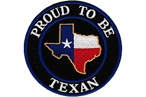 Lone Star State Pride: Embroidered Texan Iron-On Patch
