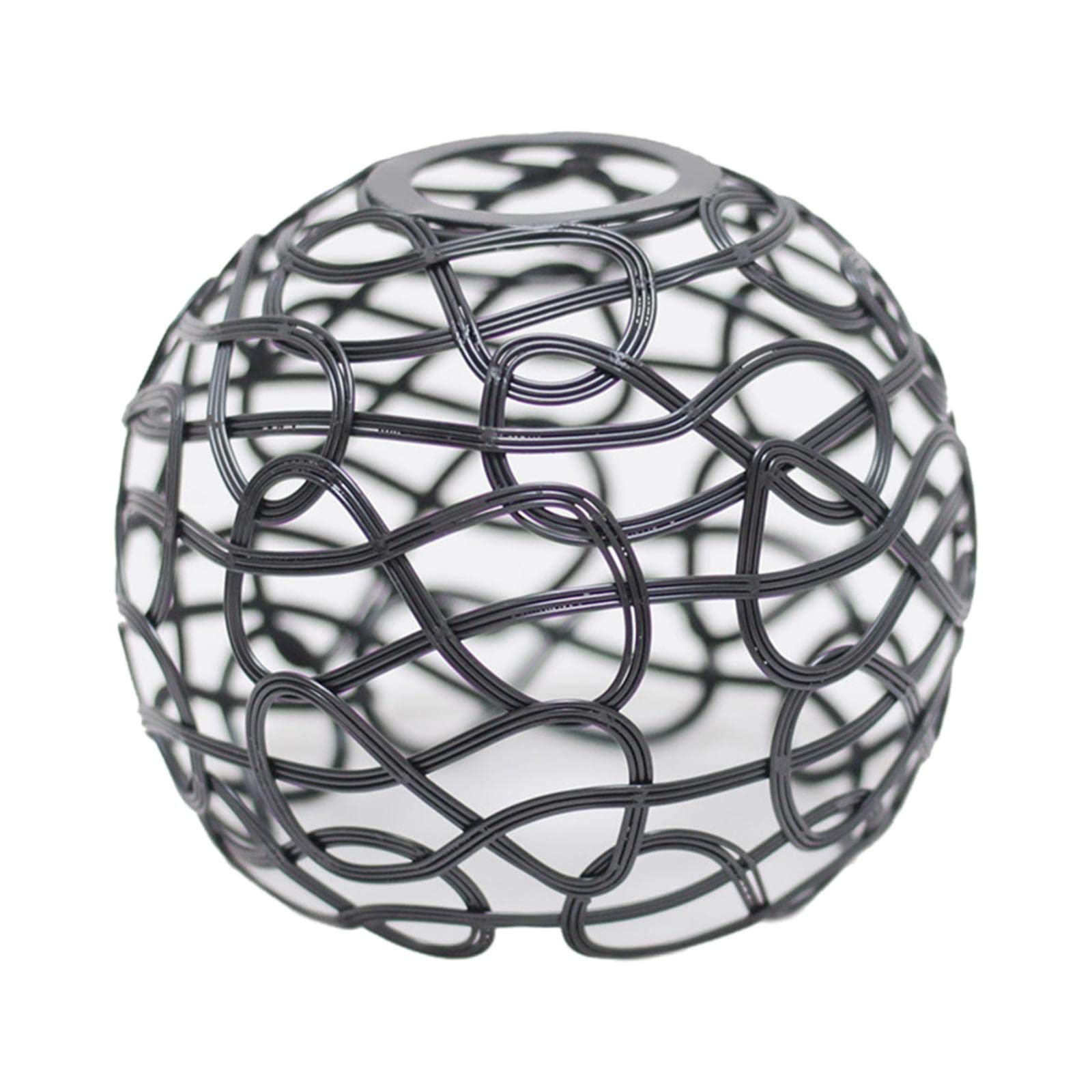 2 Set di Paralume in Filo di Ferro Copertura Della Lampadina Gabbia Della Lampada Per Camera Da Letto R