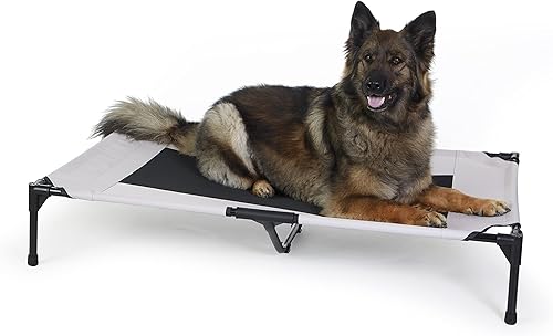 Miniatura 29 de K&H Pet Products Cuna elevada para perros al aire libre, cama elevada refrescante con malla transpirable impermeable para perros grandes, cama Malla