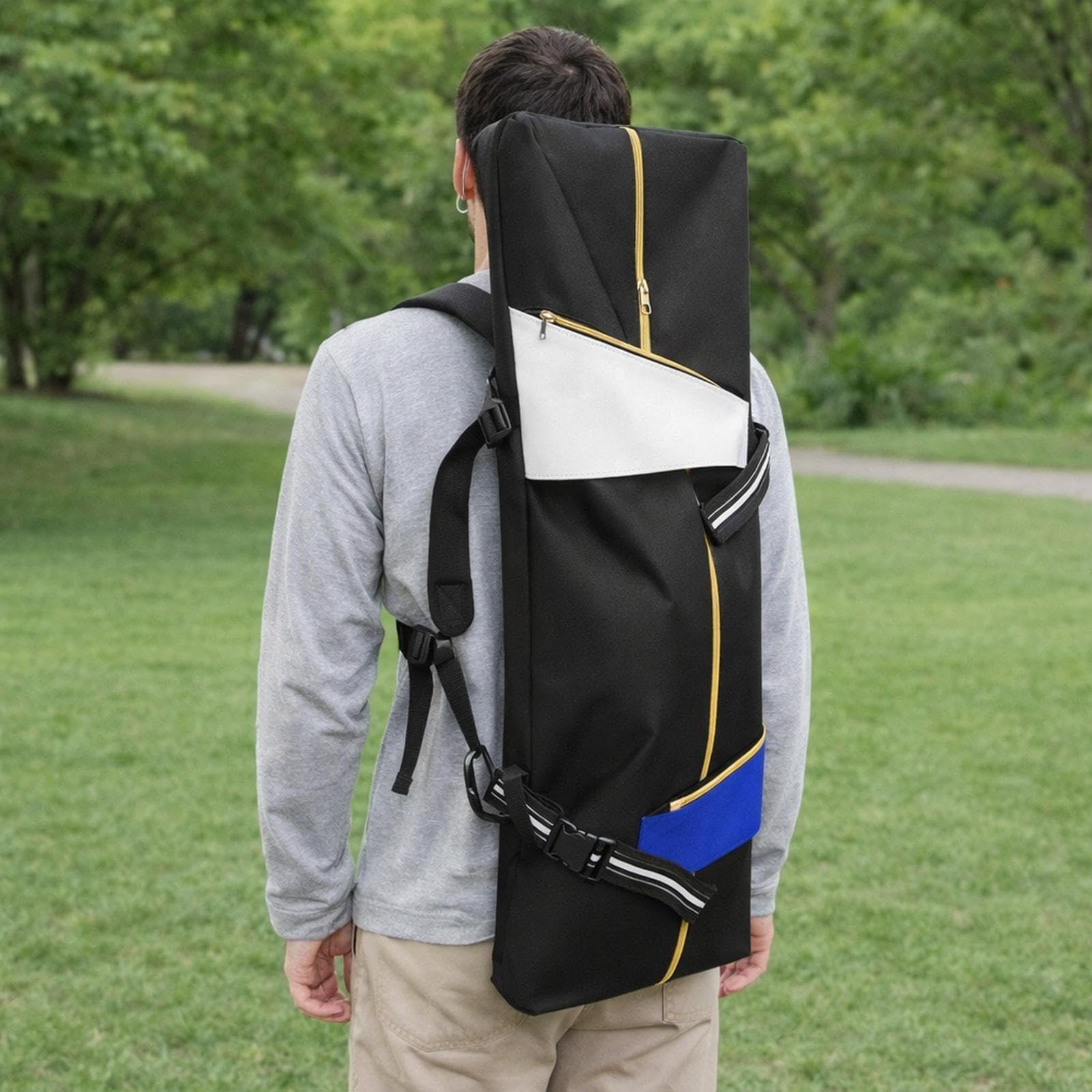 predolo à Dos de Skateboard, de Transport, Pochette de, Organisateur de Rangement pour Accessoires de Protection