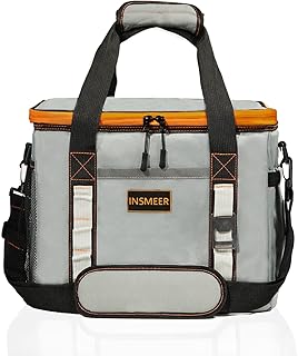 INSMEER Bolsa Térmica 25L/48L Grande, Impermeável, Cooler para Marmita, Caixa Térmica com Alça Desmontável - Ideal para Praia, Acampamento
