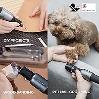 Vista 7 de HOTO Kit de Accesorios para Herramientas Rotativas, 60 Piezas de Accesorios, Lijado, Rectificado, Corte, Perforación, Afilado, Tallado, Grabado