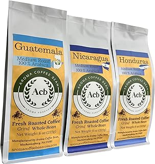 Central American Coffee 3 Variety Pack Medium Roast Whole Bean