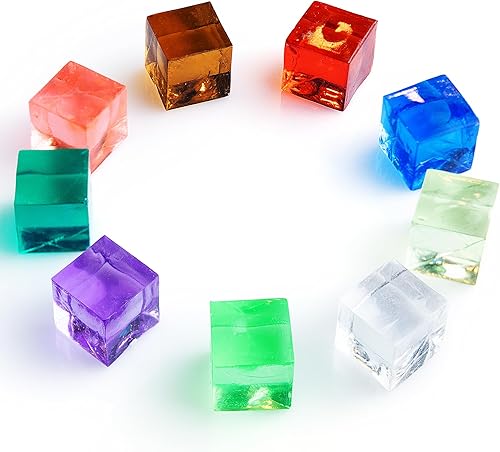 Miniatura 8 de Cubos acrílicos, piedras preciosas y cristales, diamantes falsos, tarro de 200 piezas de joyas de relleno de jarrón para manualidades, rocas de