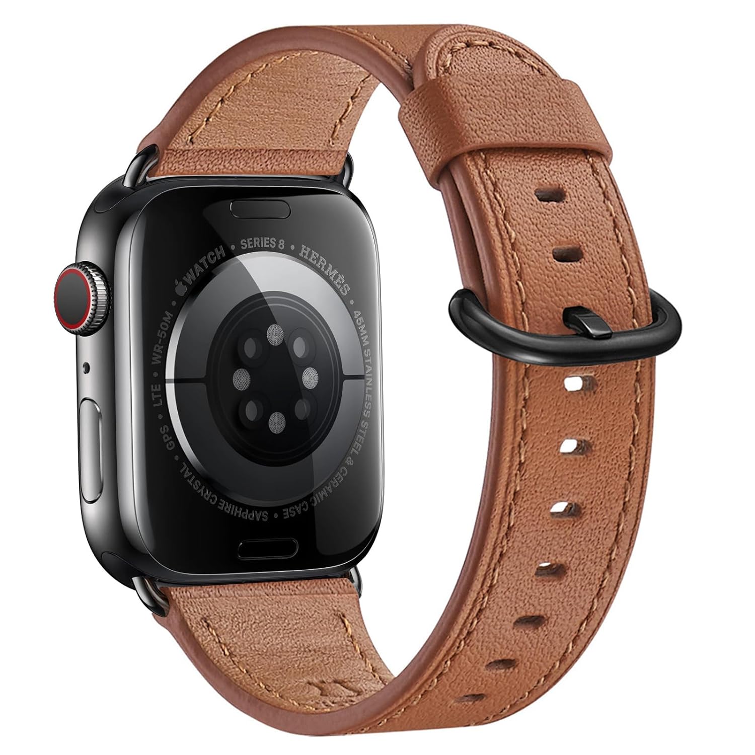 WFEAGL Compatible with Apple Watch Band 41mm 40mm 38mm 42mm series 11 10 Women Top Genuine Leather Band
