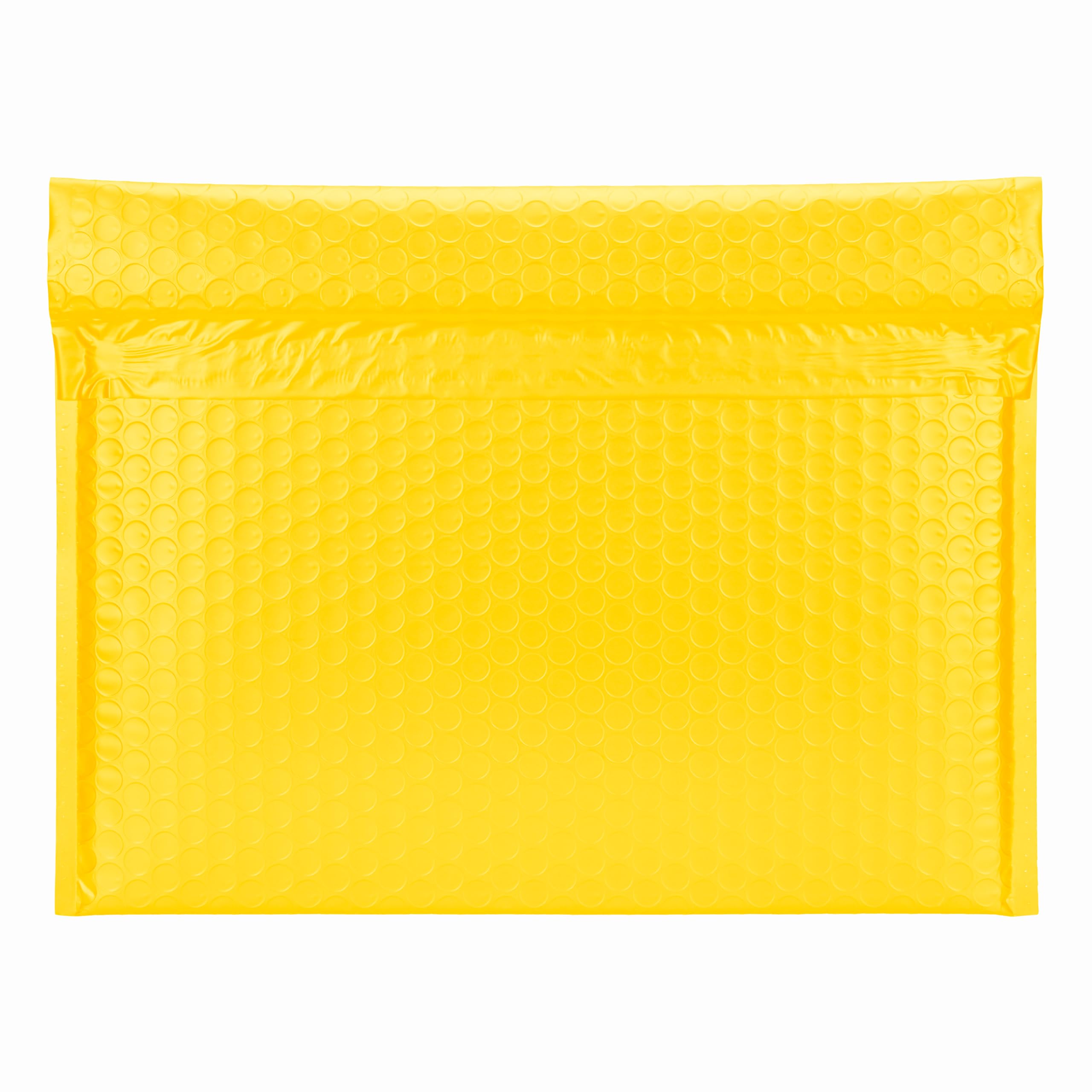 Buste postali imbottite con apertura laterale, colore giallo, 33 x 25 cm, confezione da 27