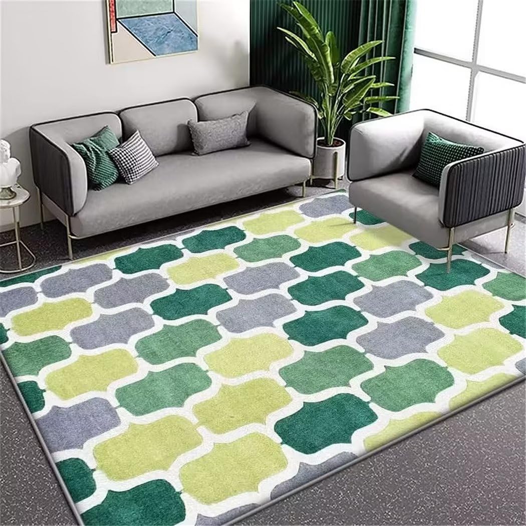 Alfombra multicolor infantil para el dormitorio juvenil de vinilo antideslizante exterior terraza