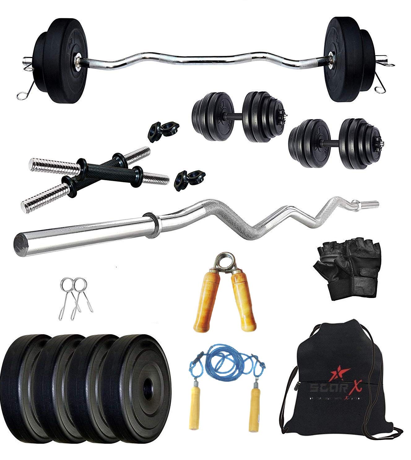 StarX PVC 12 Kg Home Gym Combo with 3 Feet Rod and Accessories (B08G8NDJF2) Amazon Price History, Amazon Price Tracker