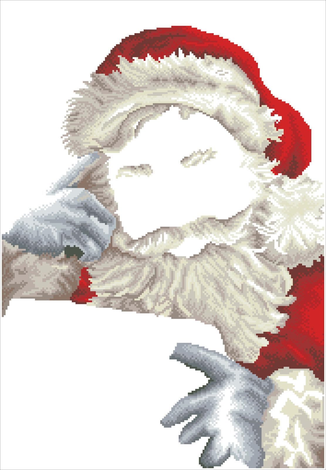 Diamond Dotz Santa's Wish Kit de Peinture au Diamant, Résine, Blanc, 50 x 72 cm
