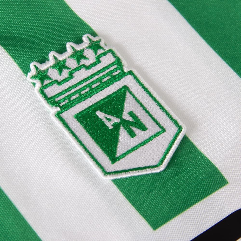 Copa - Camiseta Retro - Hombre - Atlético Nacional 1989 - Retro - Manga Corta - Blanco/Verde - 100% poliéster