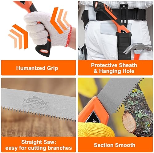 Miniatura 6 de TS-DS5 13.780 in Sierra recta Uso para jardinería, camping, recorte de árboles, corte de ramas de madera