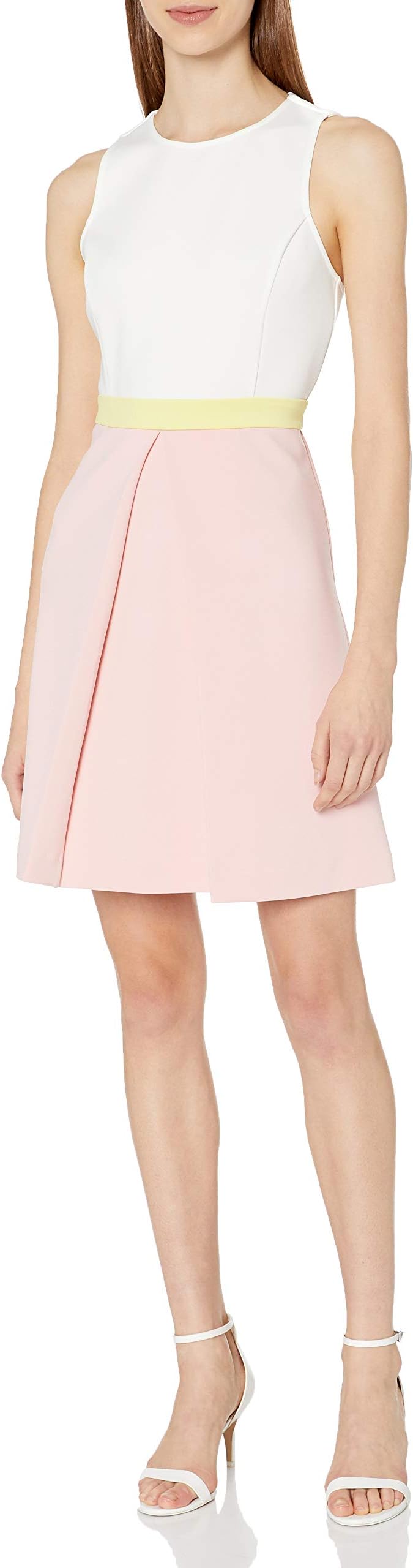 Erin erin fetherston Women's One Size Colorblock Callie Crepe Knit Dress