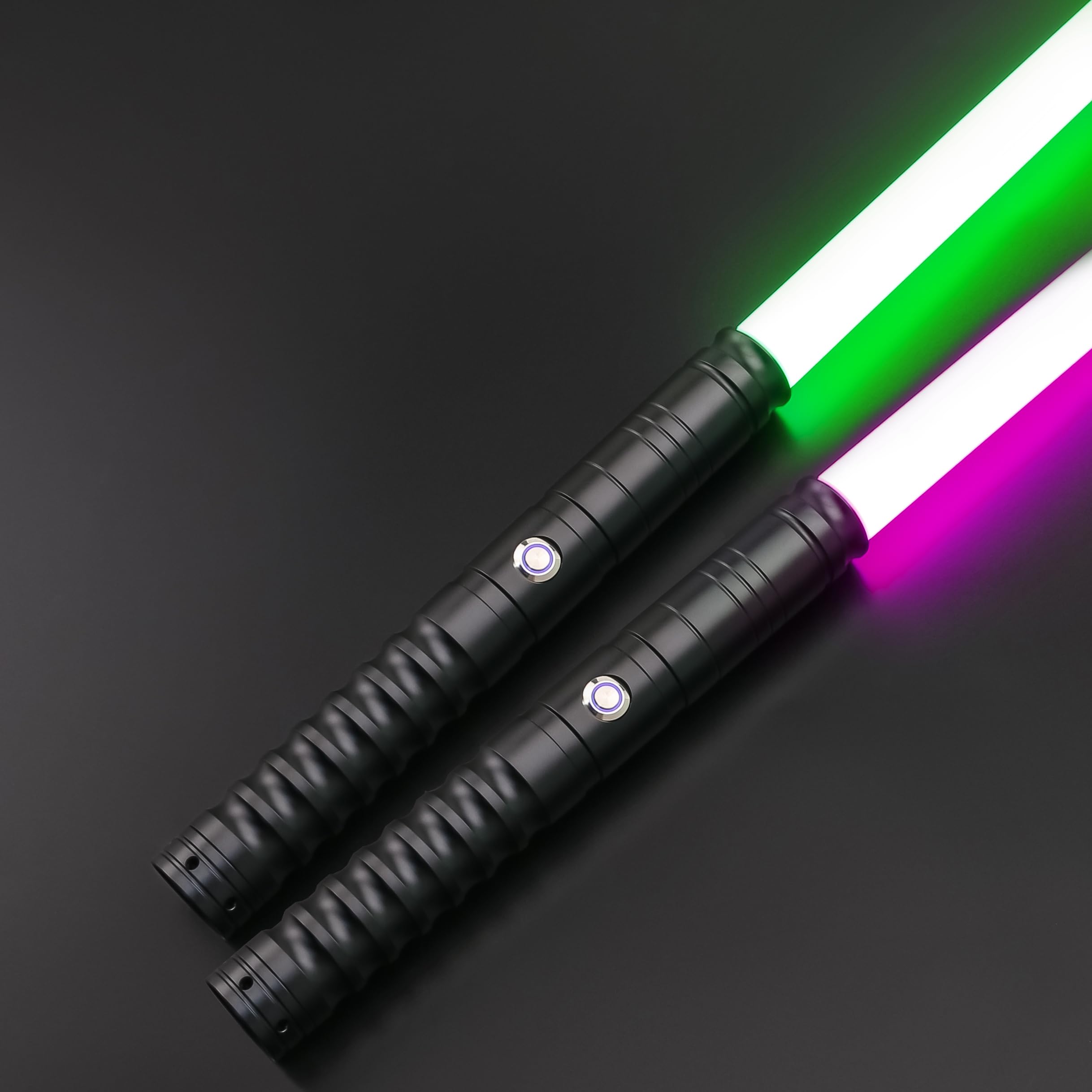 2 in 1 Dueling Lightsaber Alloy Handle Update 12 Colors with 4 Modes Light Saber Type-C Rechargeable Lightsaber for Kids and Adults, Children's Day,Halloween (2 Pack)