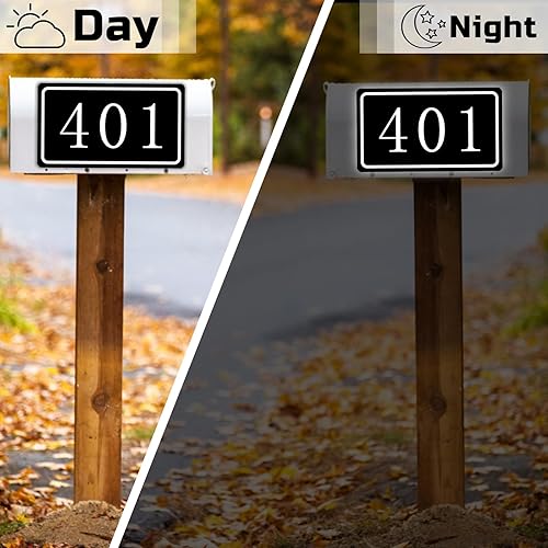 Miniatura 60 de Placa de dirección acrílica personalizada, letrero de dirección horizontal, utilizado para casa, puerta, calle o buzón Hengkuan-2