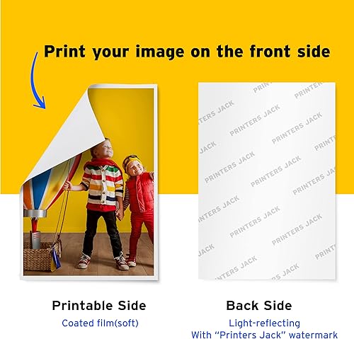 Miniatura 4 de Printers Jack Papel de chorro de tinta para tobogán acuático 20 hojas tamaño A4 papel de transferencia de tobogán acuático de alta calidad