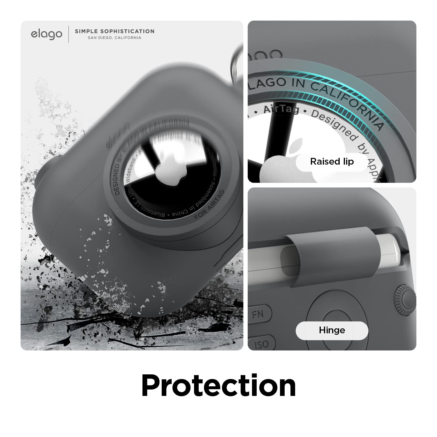 elago Custodia in Pelle con Portachiavi Compatibile con AirPods 3 Cover, Custodia in Pelle di Mucca Naturale con Supporto per Anello in Ottone, Supporta Ricarica Wireless (Nero elago Custodia in Pelle con Portachiavi Compatibile con AirPods 3 Cover, Custodia in Pelle di Mucca Naturale con Supporto per Anello in Ottone, Supporta Ricarica Wireless (Nero