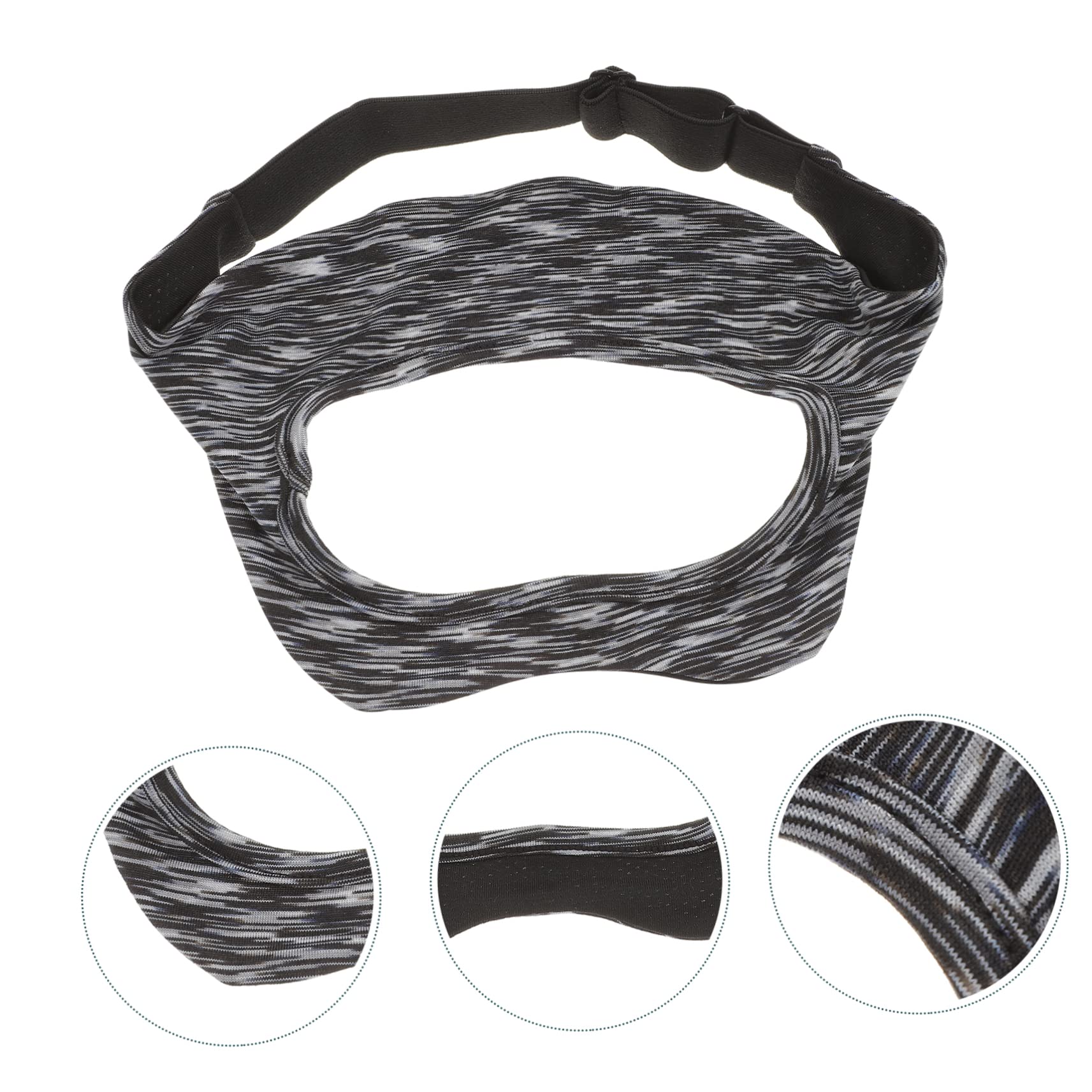 DOITOOL 4 Piezas de Cabeza VR Gafas VR Virtual Reality Headset VR Gafas - Facial VR Relleno en el Ojo Caso de Auriculares Venda 3D Muñequera Poliéster