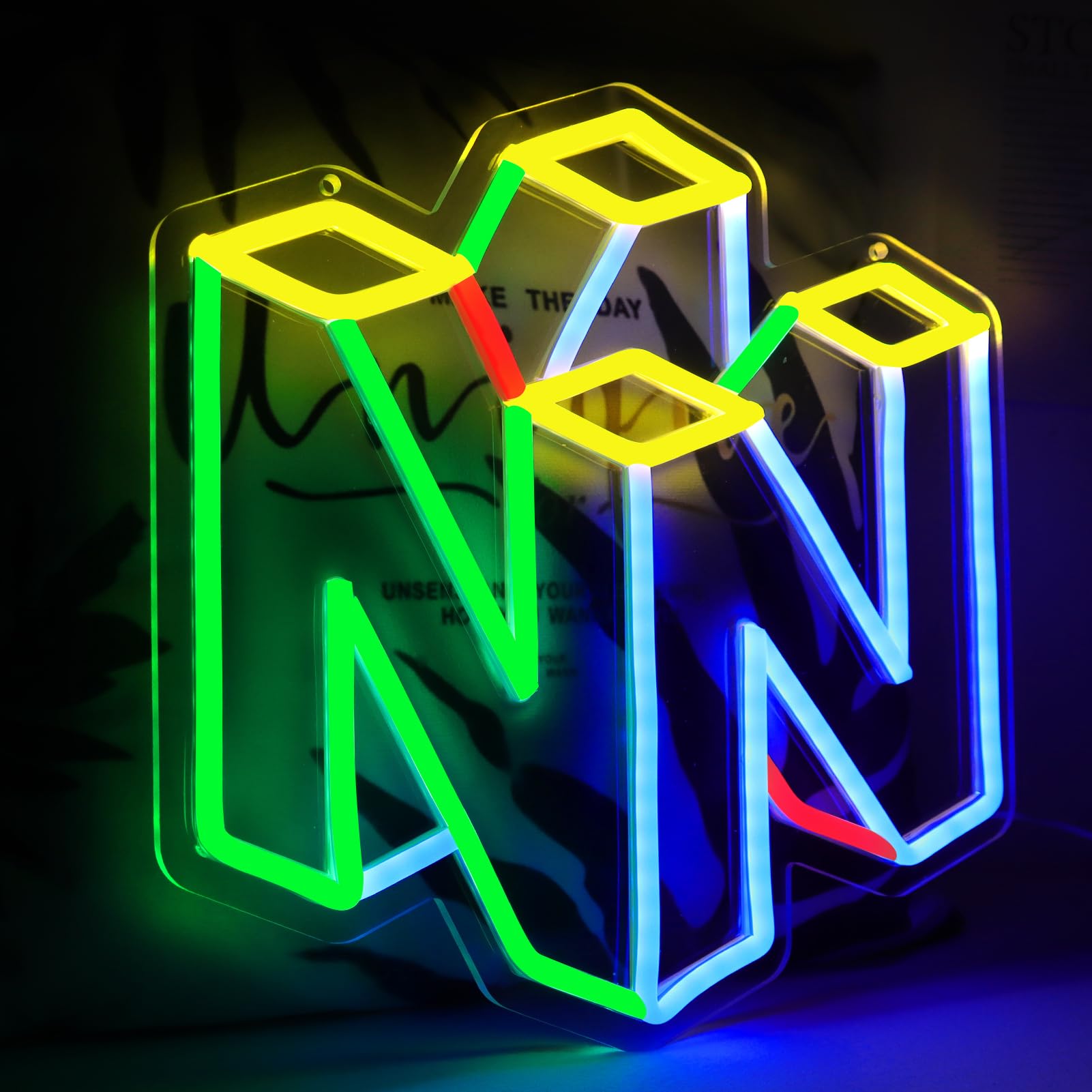 WonderfulLife Game Neon Sign for Gamer Zone Decor,Led Lights for Man Cave Bar or Bedroom Decoration.5V USB Powered,Easy Hanging. — image 1