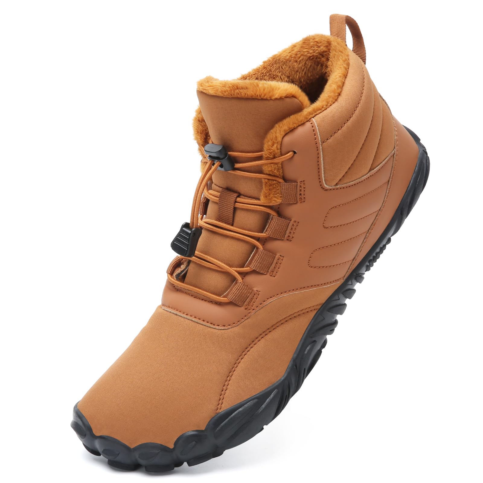 Mabove Zapatos barefoot Botas de invierno para hombre y mujer Zapatillas de trail running Forro cálido Zapatos de invierno Botas de nieve