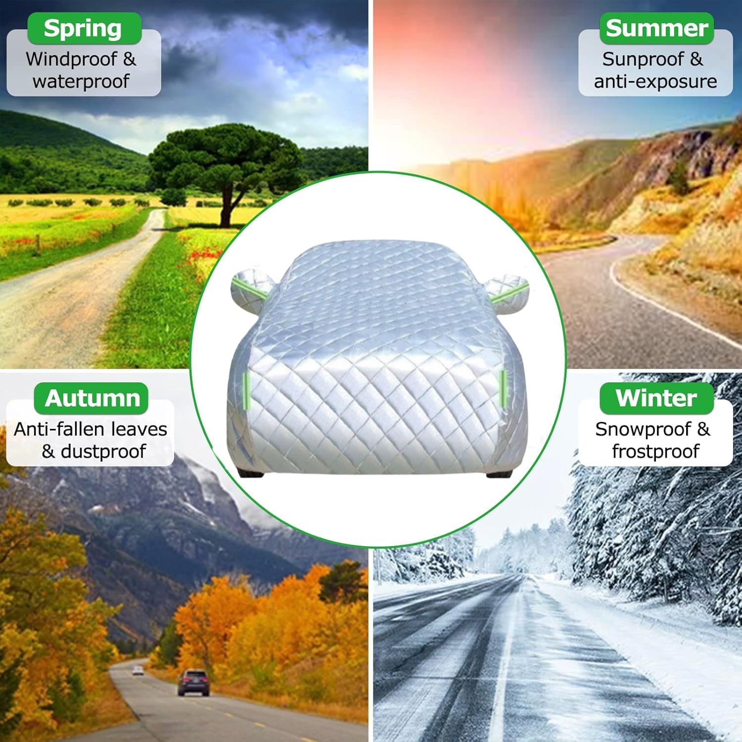 Bache Voiture Exterieur Anti Grele pour Toyot Aygo X Hybrid 2025-2026,Housse de Voiture Hivernale Imperméable Protège Votre Peinture Contre Grêle,UV et Poussière