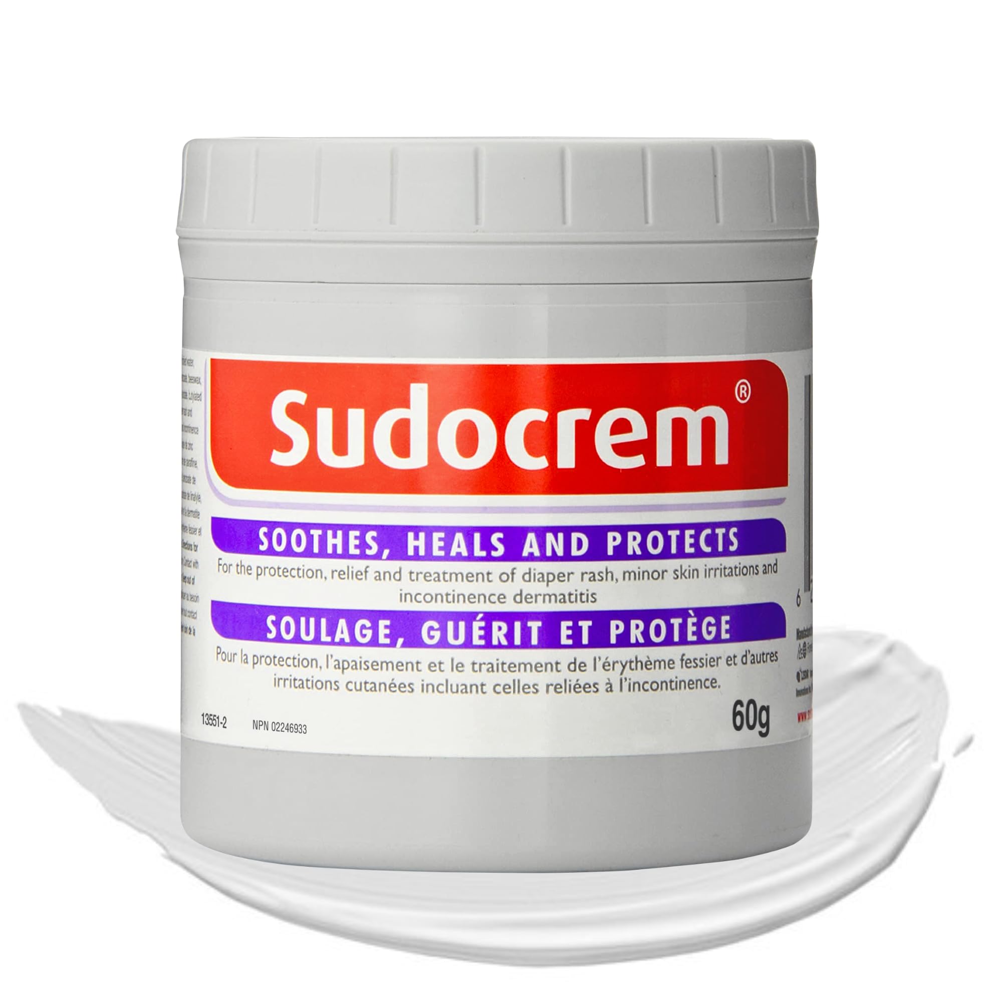Sudocrem - Diaper Rash Cream for Baby, Soothes, Heals, and Protects, Relief and Treatment of Diaper Rash, Zinc Oxide Cream - 60g 60 g (Pack of 1)