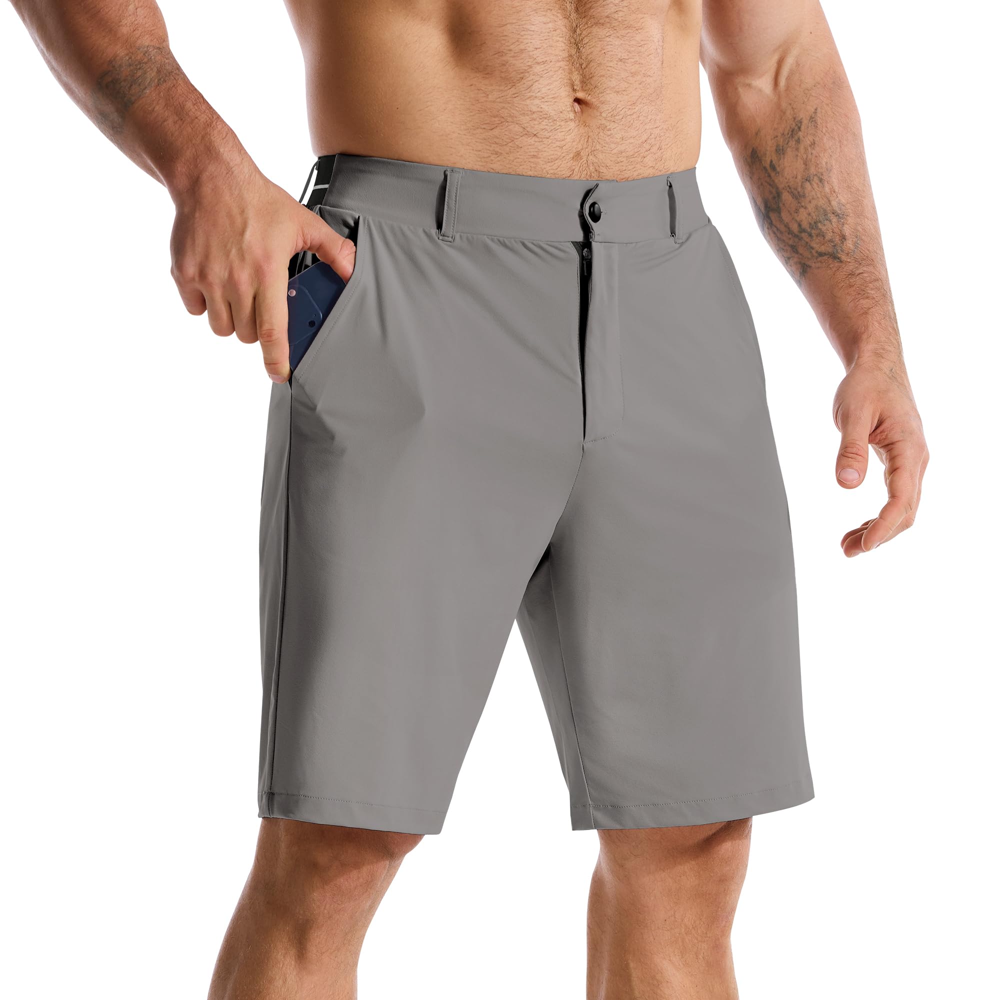 ZENWILL Men's Golf Shorts Quick Dry Stretch Casual Beach Short