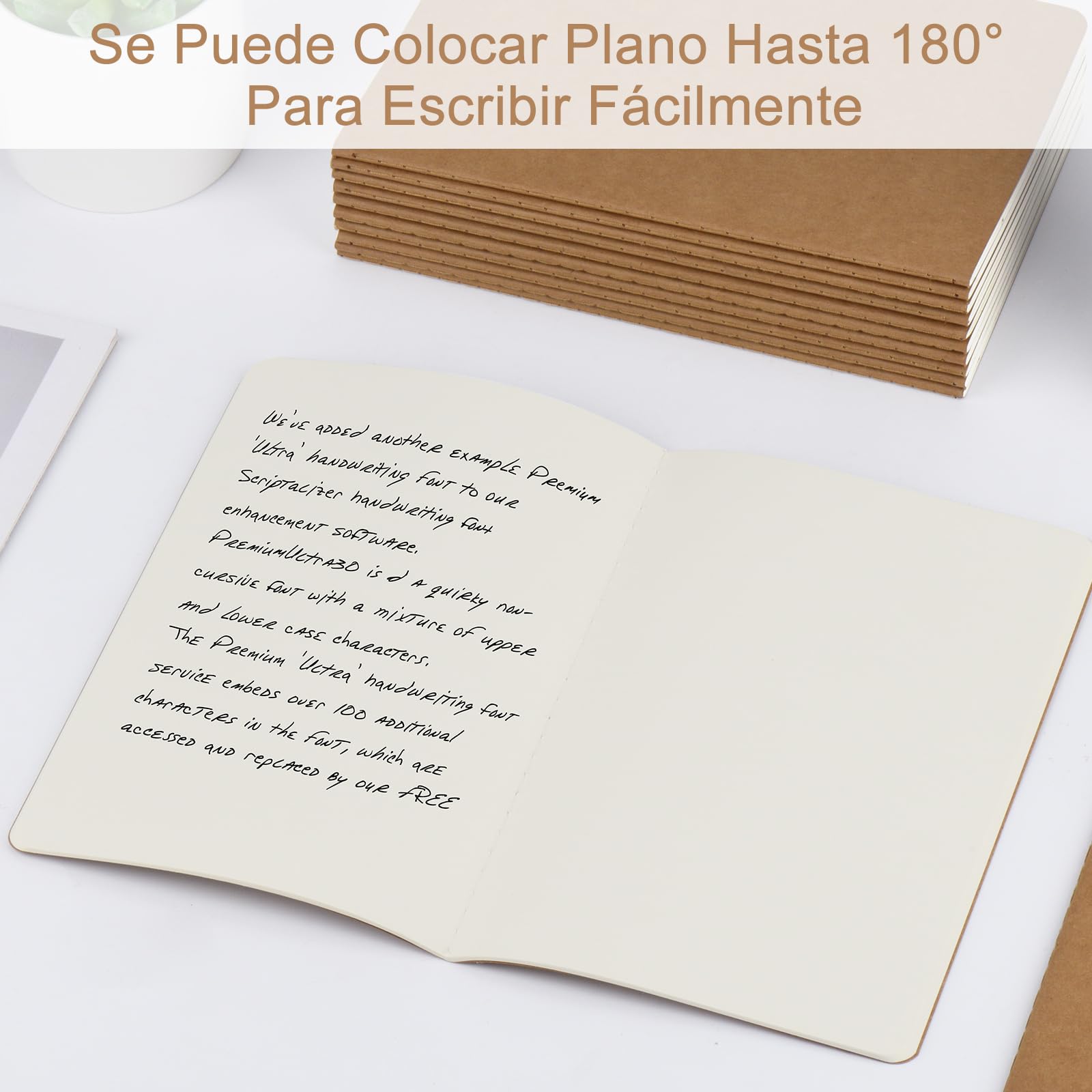 ZCZN Cuaderno A5 de Dibujo Libretas de Notas de Kraft Bloc de Notas A5 para Dibujar, Cuadernos de 30 Hojas en Blancas/60 Páginas para Niños, Adultos, Alumno, Oficina, Paquete de 24