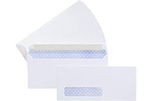 Professional Security-Tinted Envelopes with Right Window
