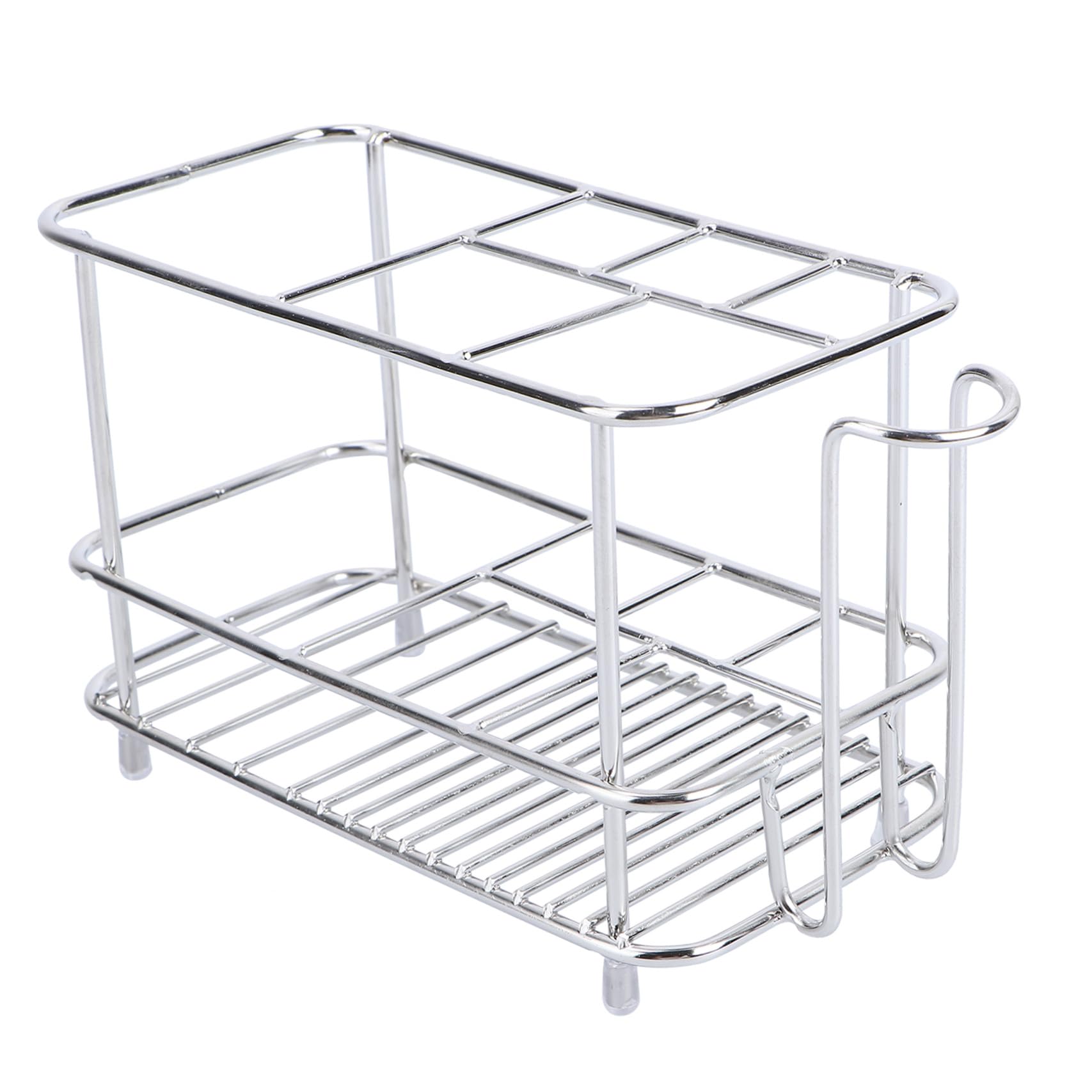 ULTECHNOVO Portaspazzolino Da Denti In Acciaio Inox 304 3 Pezzi Porta Dentifricio Organizer Per Accessori Da Bagno Argento Per Wc E Cucina