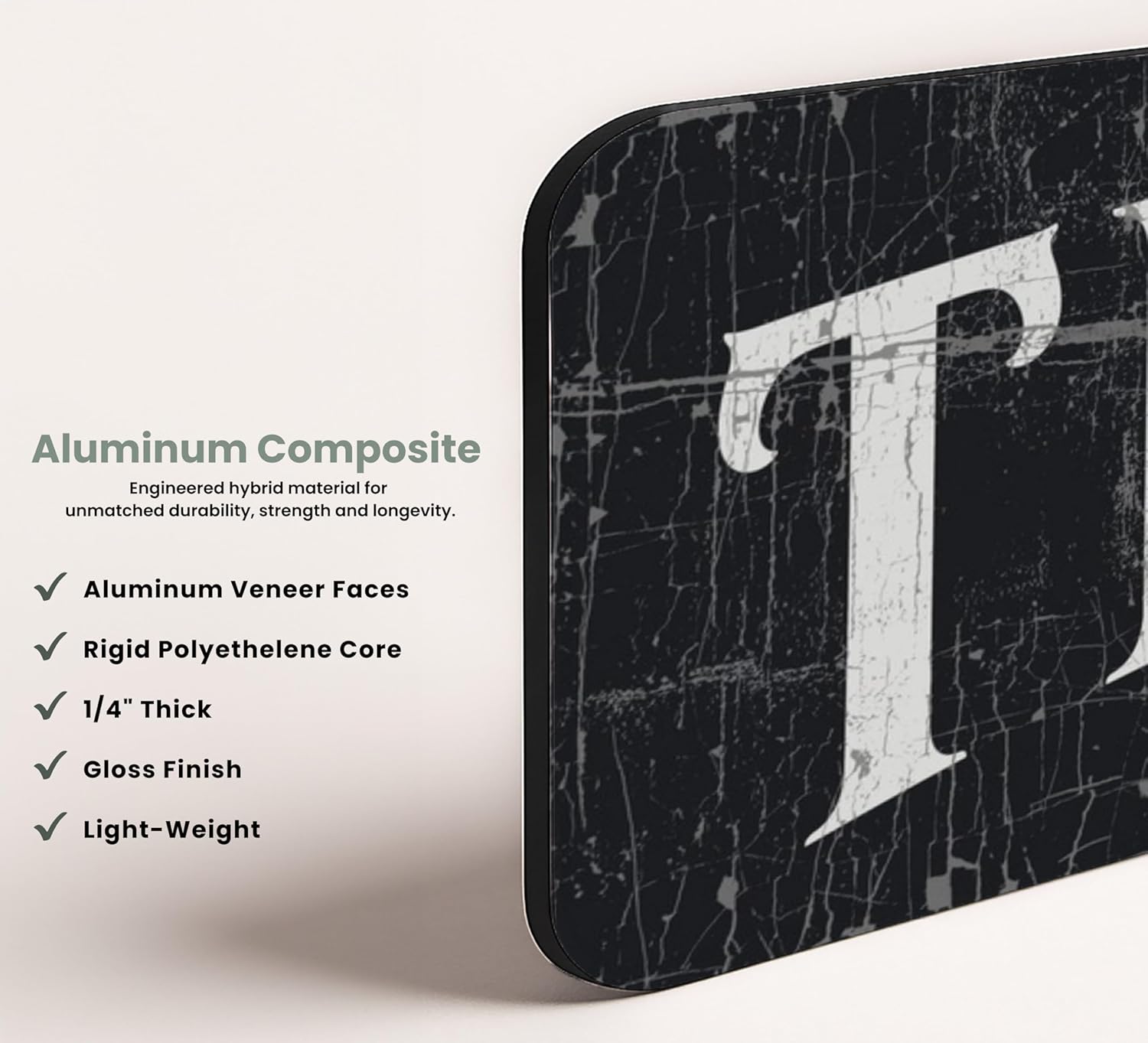 Personalized The Coop Outdoor Safe Metal Chicken Coop Sign for Chicken Decor (BLACK)