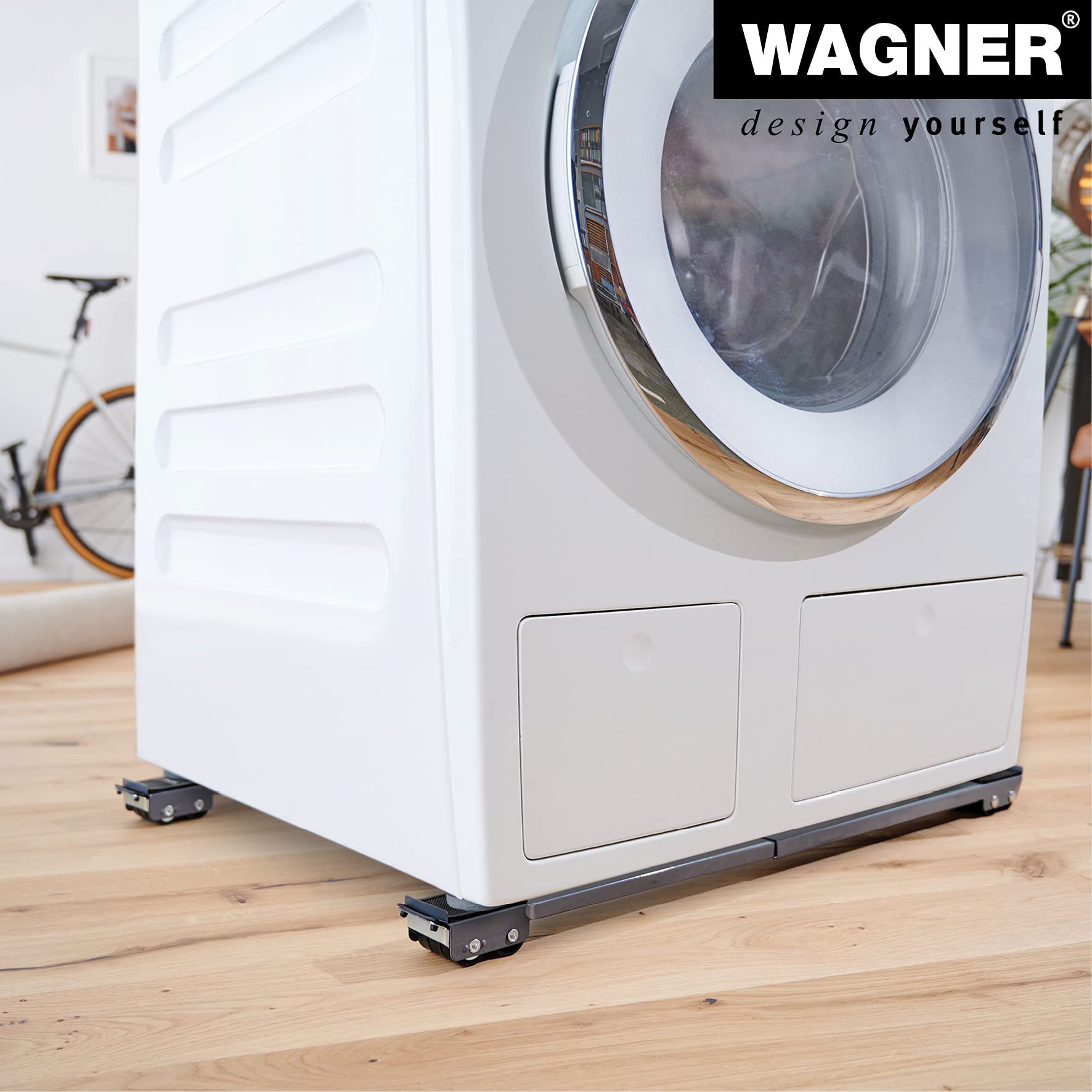 WAGNER Pomoc transportowa MM 1199 I 44-70 cm regulowana powierzchnia ładunkowa – nośność 500 kg – idealna do różnych rozmiarów transportowanych towarów I blokada I bardzo wytrzymała I chroniony