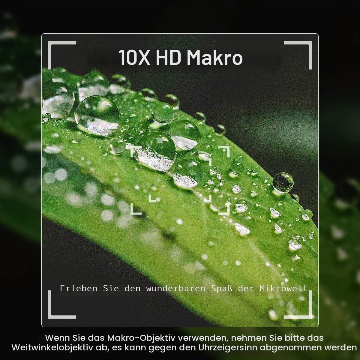 Weitwinkelobjektiv für Sony ZV1, ULANZI WL-1 18mm Weitwinkel mit 10X Makro, 2-in-1 Zusatzobjektiv für Sony ZV1 Kamera