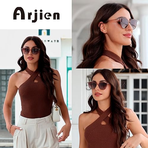 Miniatura 3 de Lentes de sol polarizados de moda para mujeres y hombres, 2024, retro, redondos, para mujer y hombre, lentes de sol TR90 con marco con protección