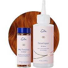 eSalon Permanent Hair Color & Hair Dye Complete Kit - Personal Colorist Kit for Up To 100% Gray Coverage for All Hair Types - Professional-Grade Ammonia-Free Hair Dye Dark Blonde Intense Copper 7CC