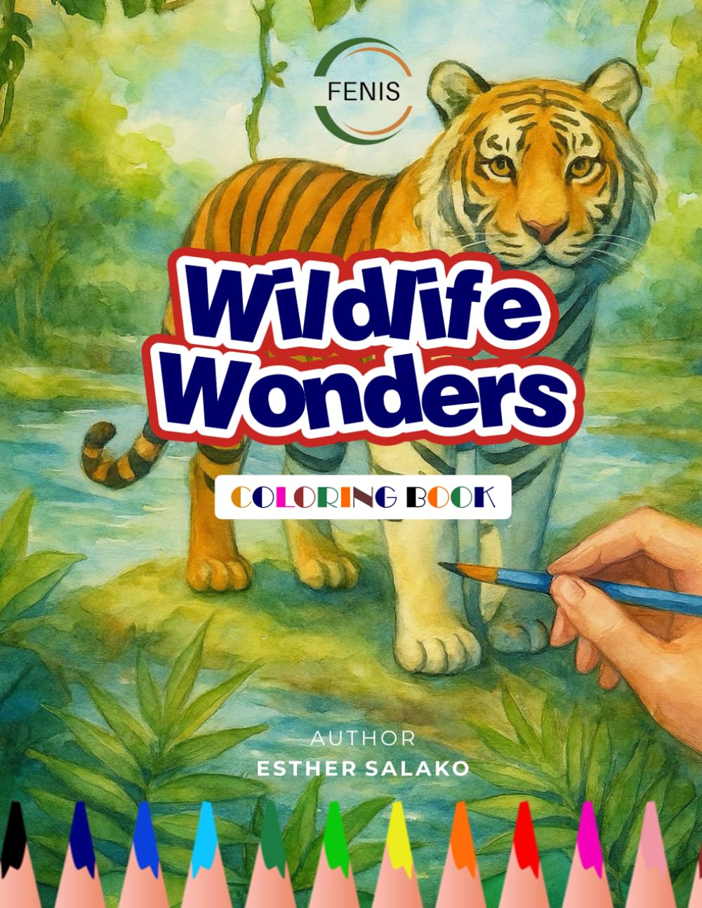 Wildlife Wonders Coloring Book: Large Print Coloring Book for Seniors | Calming Animal Designs, Uplifting Affirmations & Bonus Reflection Pages