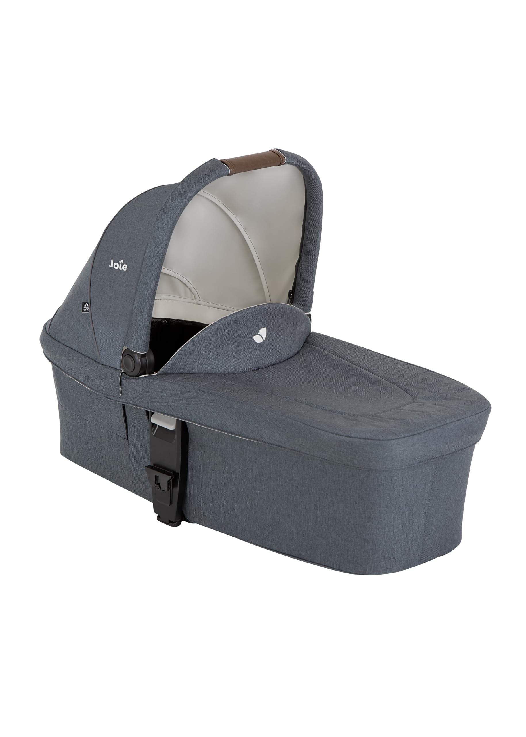Joie chrome™ dlx trio sistema da viaggio – chiusura assistita, seduta fronte genitore/fronte mondo, parapioggia, navicella chrome™ e seggiolino i-Snug™ 2 inclusi