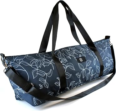 DOJA Barcelona Yoga Mat Carrier XXL Large Printed Design Durable Backpack Style Yoga Gym Bag Spacious with Integrated Pockets, Adjustable Ergonomic Shoulder Strap and Handles for Pilates Mat Transport