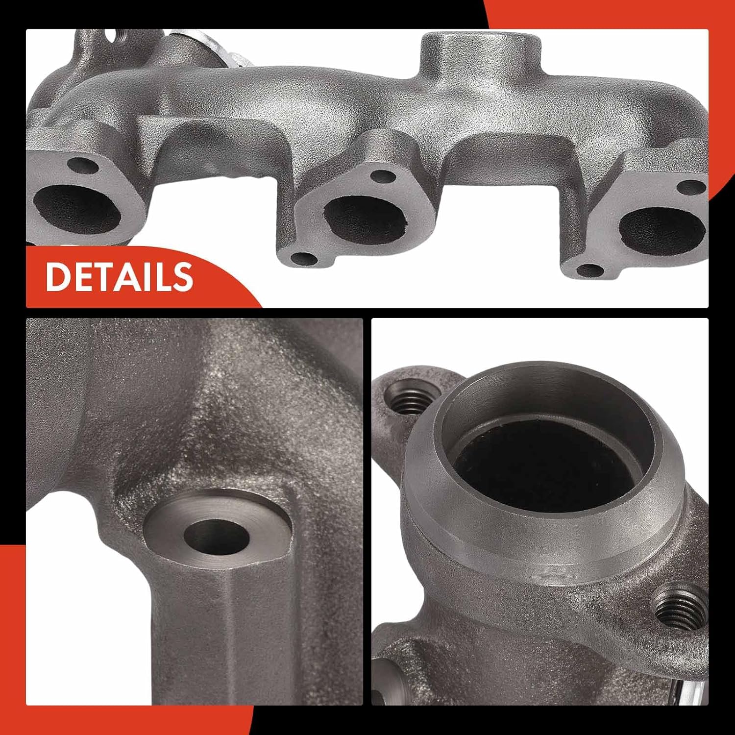 A-Premium V6 3.0L Exhaust Manifold Kit Compatible with Ford Ranger 1991 1992 1993 1994 1995, Left Side